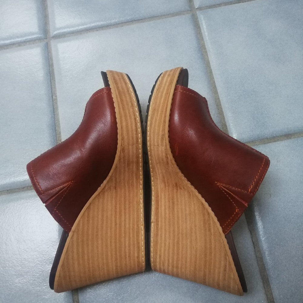 Timberland Earthkeeper Leather Wedges Antifatigue Size 6.5 - Picture 5 of 7